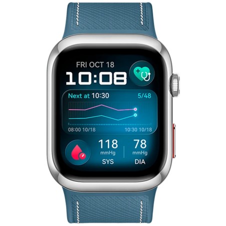 Pametna ura Huawei Watch D2, srebrna (moder pašček)