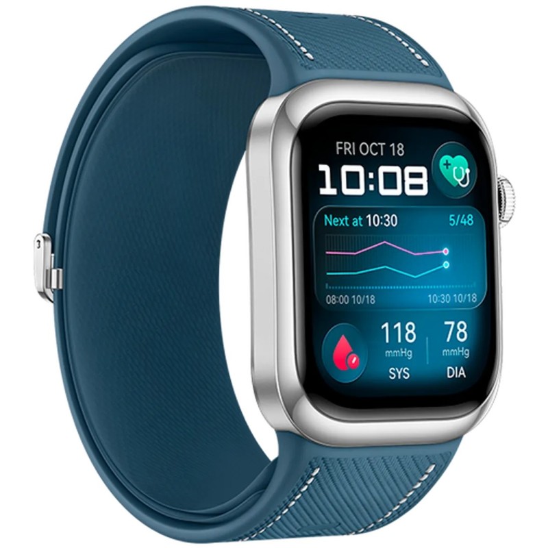 Pametna ura Huawei Watch D2, srebrna (moder pašček)