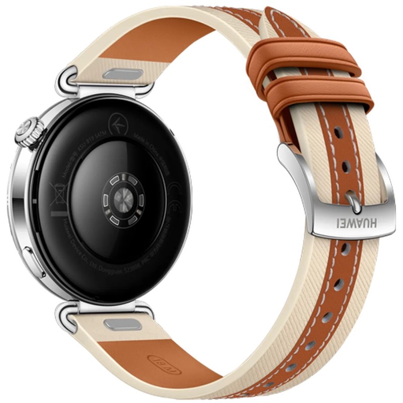 Pametna ura Huawei Watch GT 6, 41mm, srebrna (rjav pašček)