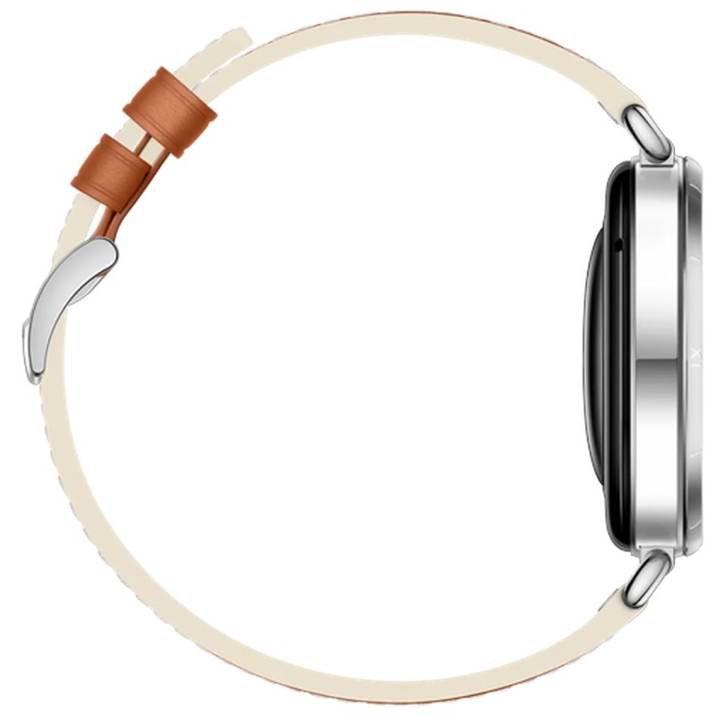 Pametna ura Huawei Watch GT 6, 41mm, srebrna (rjav pašček)
