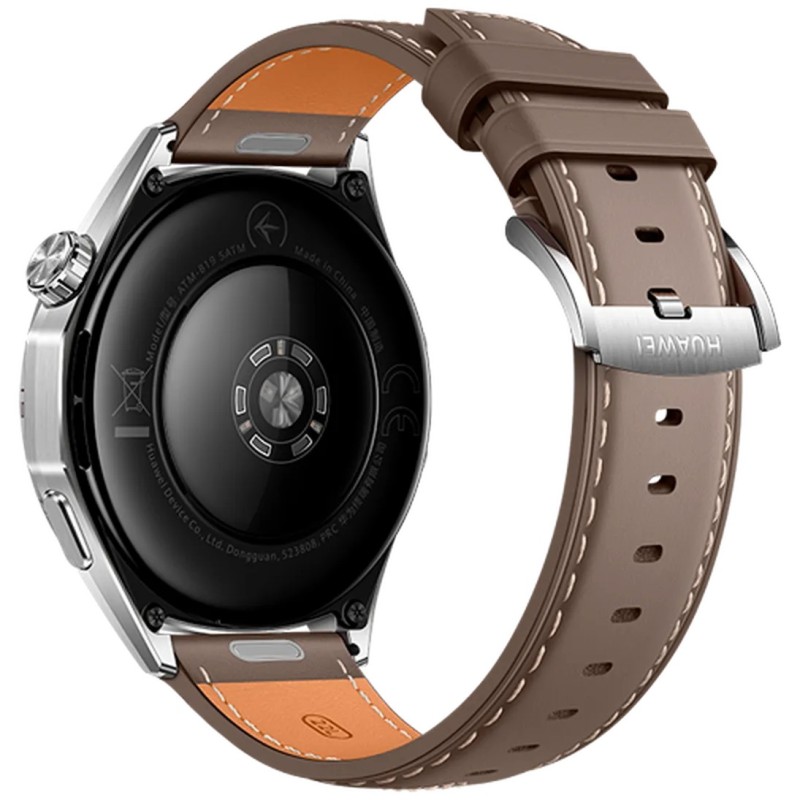 Pametna ura Huawei Watch GT 6, 46mm, srebrna (rjav pašček)