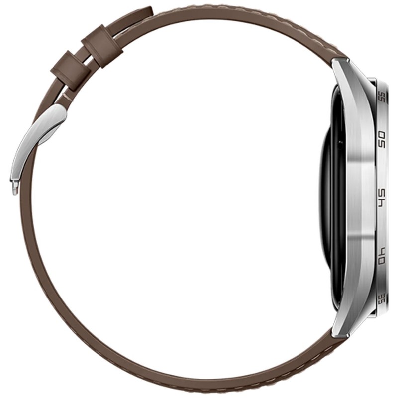 Pametna ura Huawei Watch GT 6, 46mm, srebrna (rjav pašček)