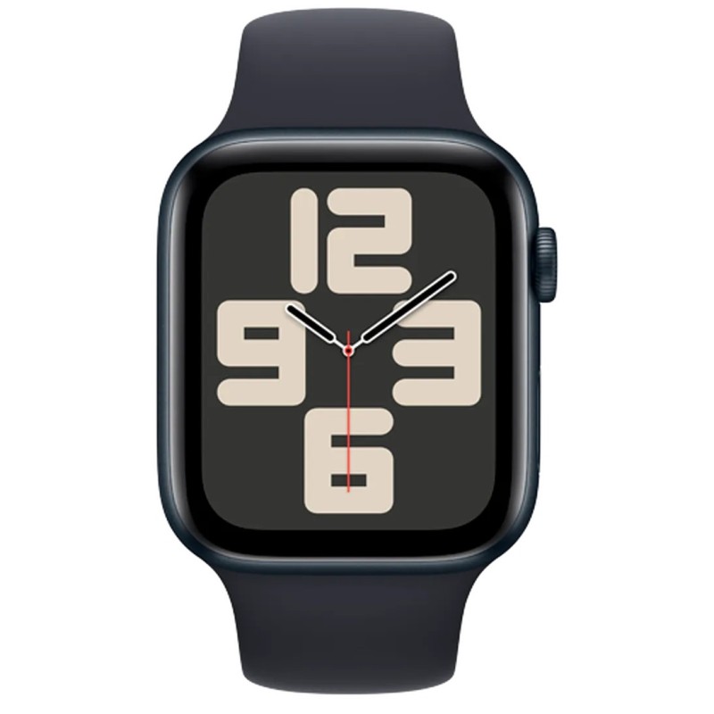 Pametna ura Apple Watch SE (2023), 4G, 44mm, črna (črn pašček S/M)