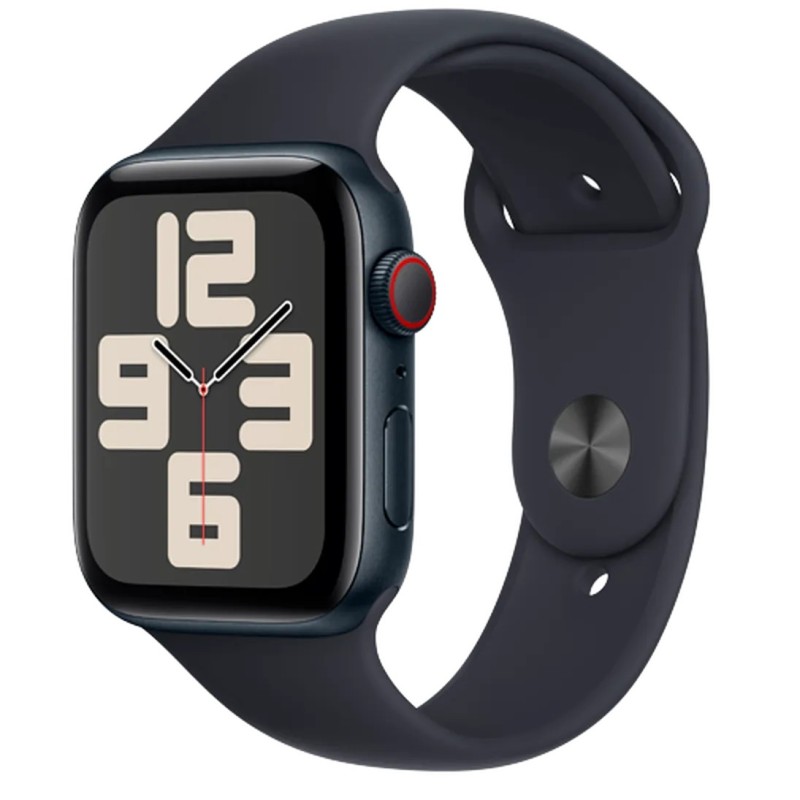 Pametna ura Apple Watch SE (2023), 4G, 44mm, črna (črn pašček S/M)