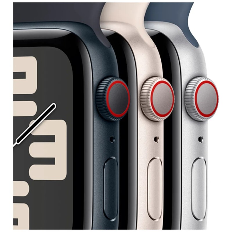 Pametna ura Apple Watch SE (2023), 4G, 44mm, črna (črn pašček S/M)
