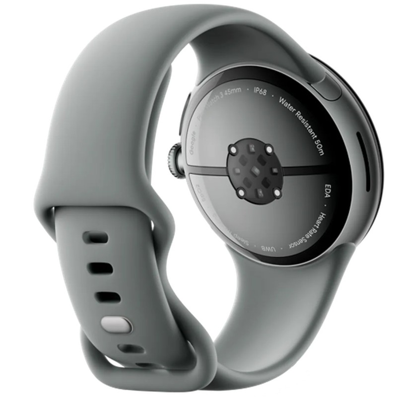 Pametna ura Google Pixel Watch 3, 45mm, siva (siva pašček)