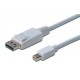 DisplayPort - DisplayPort mini kabel 3m