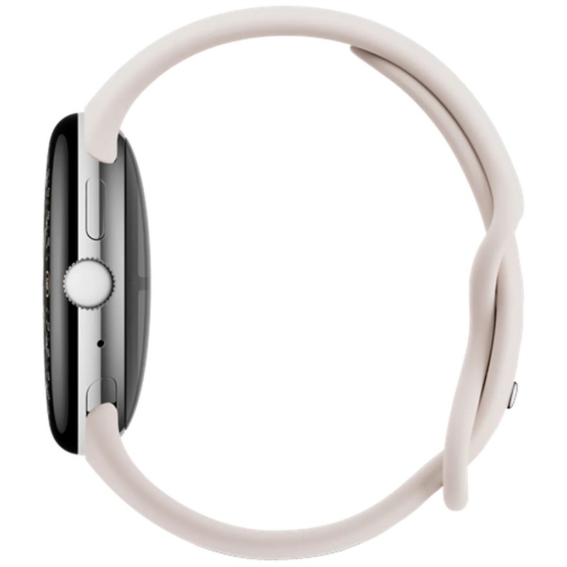 Pametna ura Google Pixel Watch 4, 45mm, srebrna (bež pašček)