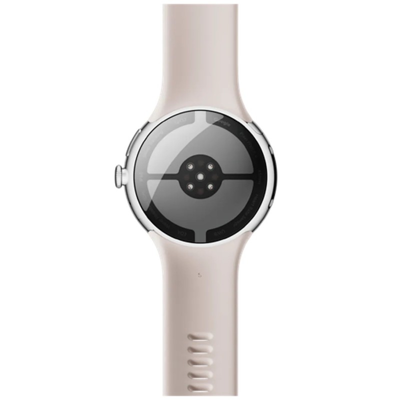 Pametna ura Google Pixel Watch 4, 45mm, srebrna (bež pašček)
