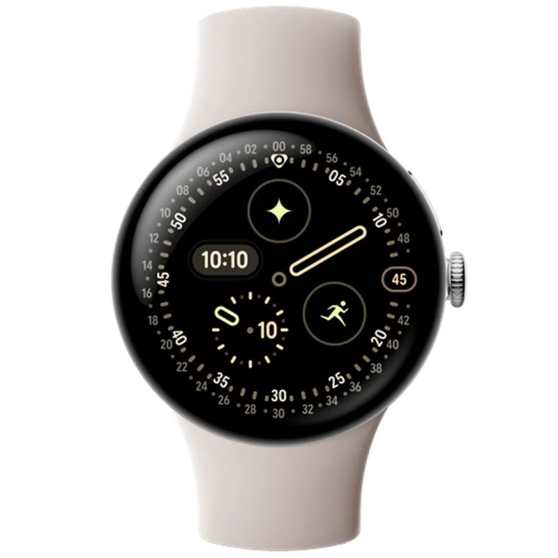 Pametna ura Google Pixel Watch 4, 41mm, srebrna (bež pašček)