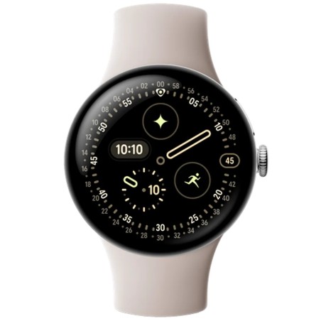 Pametna ura Google Pixel Watch 4, 41mm, srebrna (bež pašček)