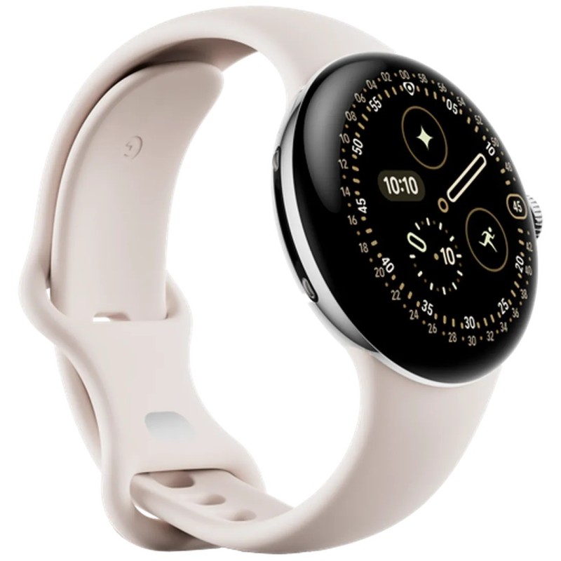 Pametna ura Google Pixel Watch 4, 41mm, srebrna (bež pašček)