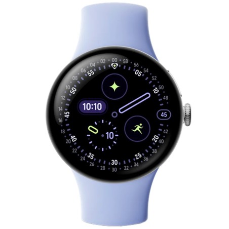 Pametna ura Google Pixel Watch 4, 41mm, srebrna (vijoličen pašček)