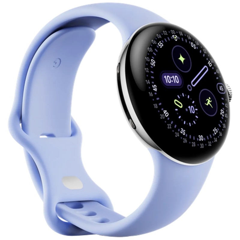 Pametna ura Google Pixel Watch 4, 41mm, srebrna (vijoličen pašček)