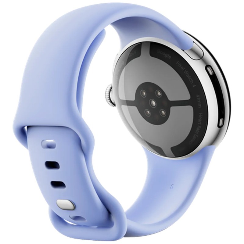Pametna ura Google Pixel Watch 4, 41mm, srebrna (vijoličen pašček)