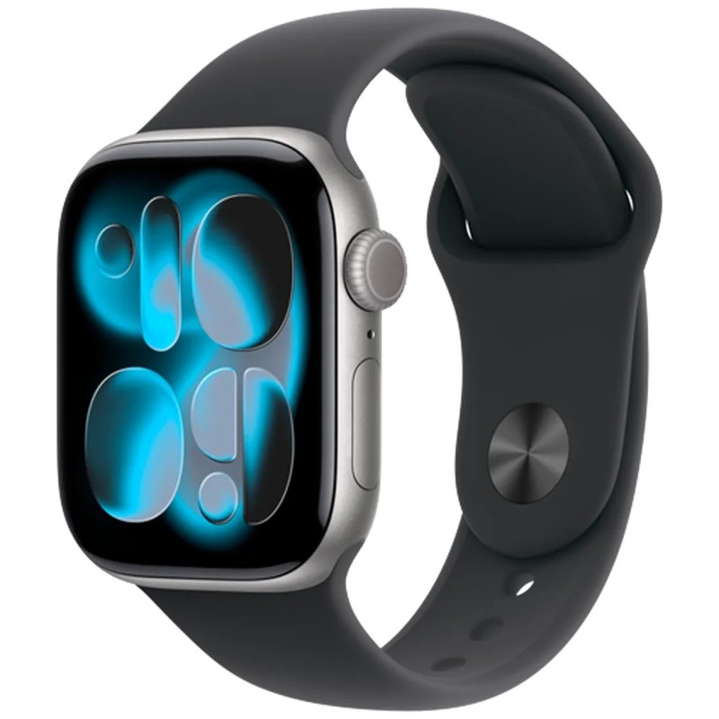Pametna ura Apple Watch Series 11, 42mm, siva (črn pašček M/L)