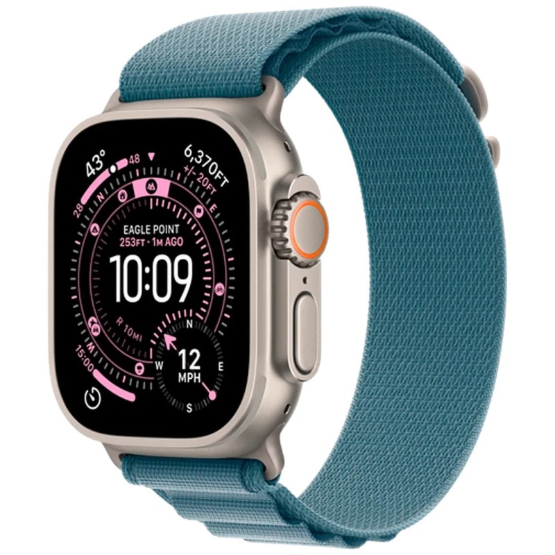 Pametna ura Apple Watch Ultra 3, 49mm, srebrna (moder pašček S)