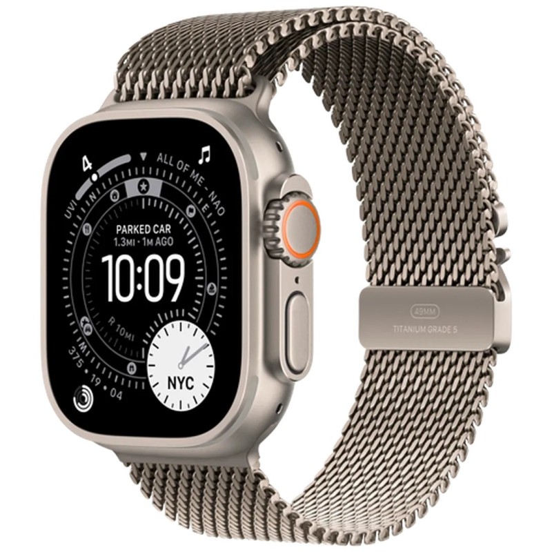 Pametna ura Apple Watch Ultra 3, 49mm, srebrna (srebrn pašček L)