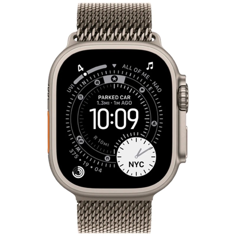 Pametna ura Apple Watch Ultra 3, 49mm, srebrna (srebrn pašček L)