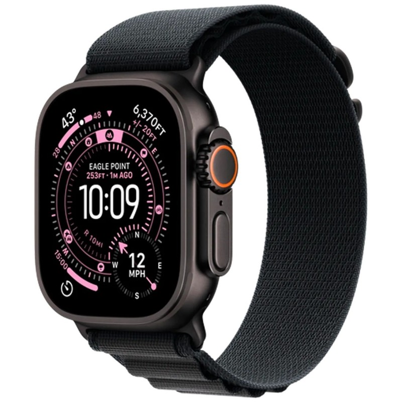 Pametna ura Apple Watch Ultra 3, 49mm, črna (črn pašček L)