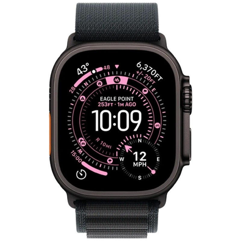 Pametna ura Apple Watch Ultra 3, 49mm, črna (črn pašček L)