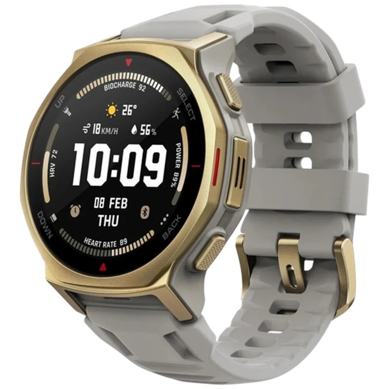 Pametna ura Amazfit T-Rex 3 Pro, 44mm, zlata (siv pašček)