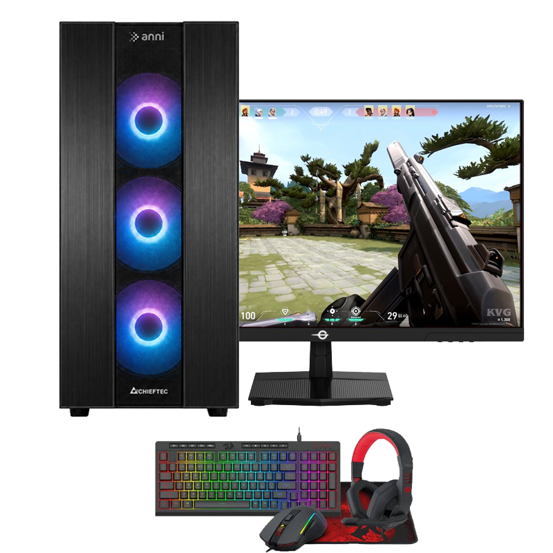 Rač. komplet ANNI Gamer Optimal Lite R5 5500 / RTX 3050 / 16 GB / 1 TB / W11H