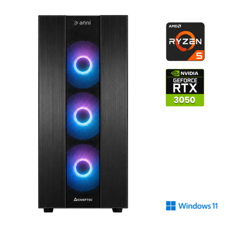 Računalnik ANNI Gamer Optimal Lite R5 5500 / RTX 3050 / 16 GB / 1 TB / W11H