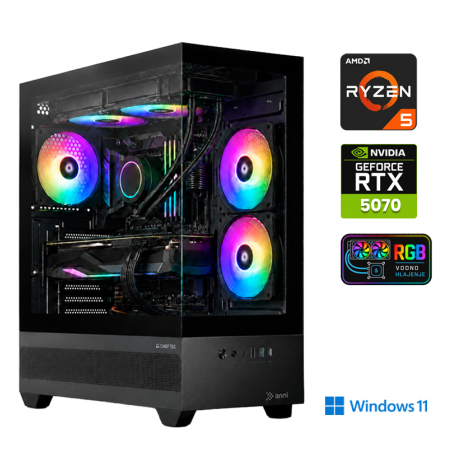 Računalnik ANNI Gamer Extreme Lite R5 9500F / RTX 5070 / 16 GB / 1 TB / W11H