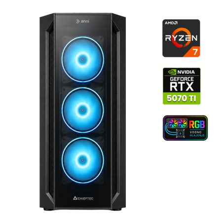Računalnik ANNI Gamer Extreme R7 9700X / RTX 5070 Ti / 32 GB / 2 TB