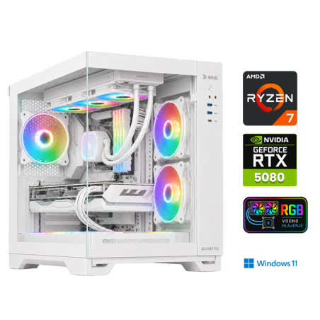 Računalnik ANNI Gamer Elite R7 7800X3D / RTX 5080 / 32 GB / 2 TB / W11H