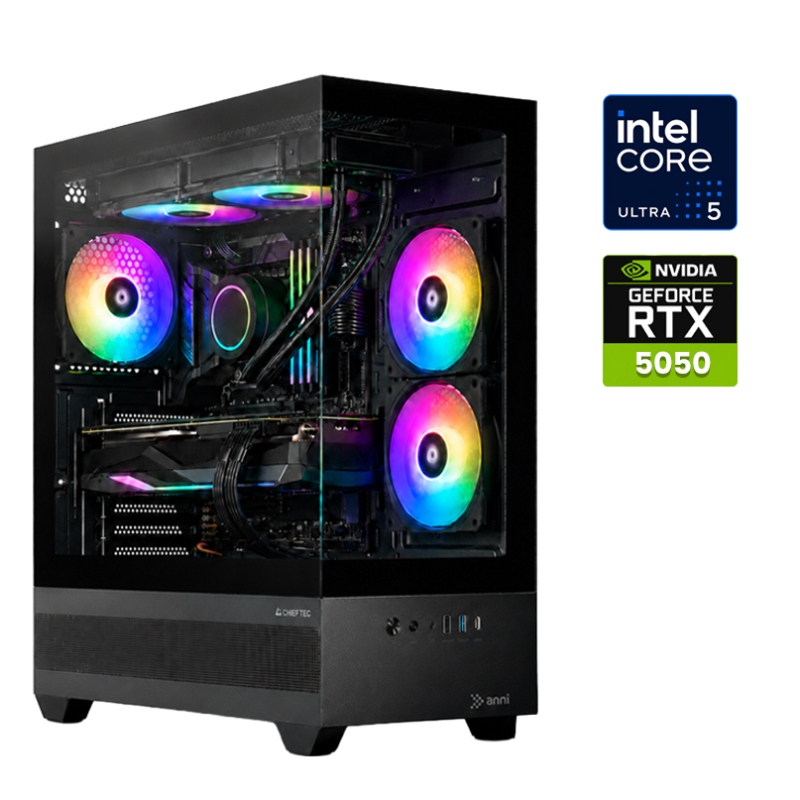 Računalnik ANNI Gamer Optimal Ultra 5 225F / RTX 5050 / 16 GB / 1 TB