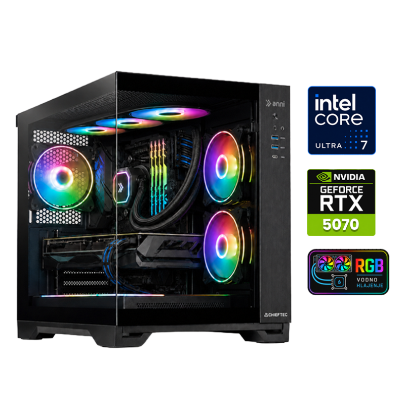 Računalnik ANNI Gamer Extreme Lite Ultra 7 265F / RTX 5070 / 16 GB / 1 TB
