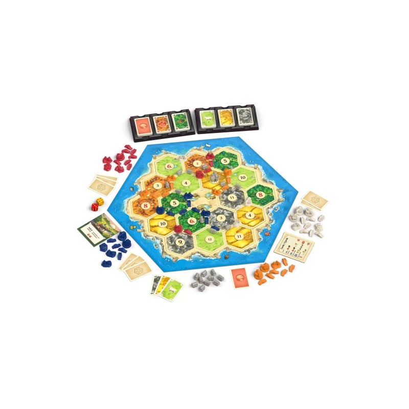 Družabna igra Catan 2025 razširitev Trgovci in barbari