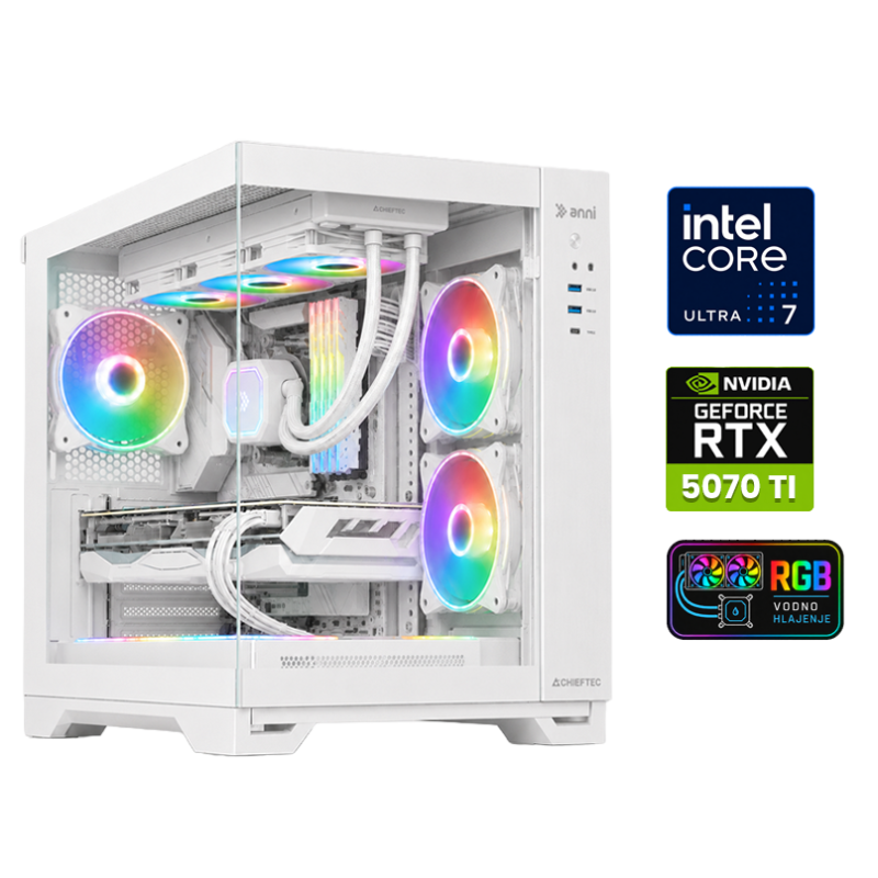 Računalnik ANNI Gamer Elite Ultra 7 265KF / RTX 5070 Ti / 64 GB / 2 TB
