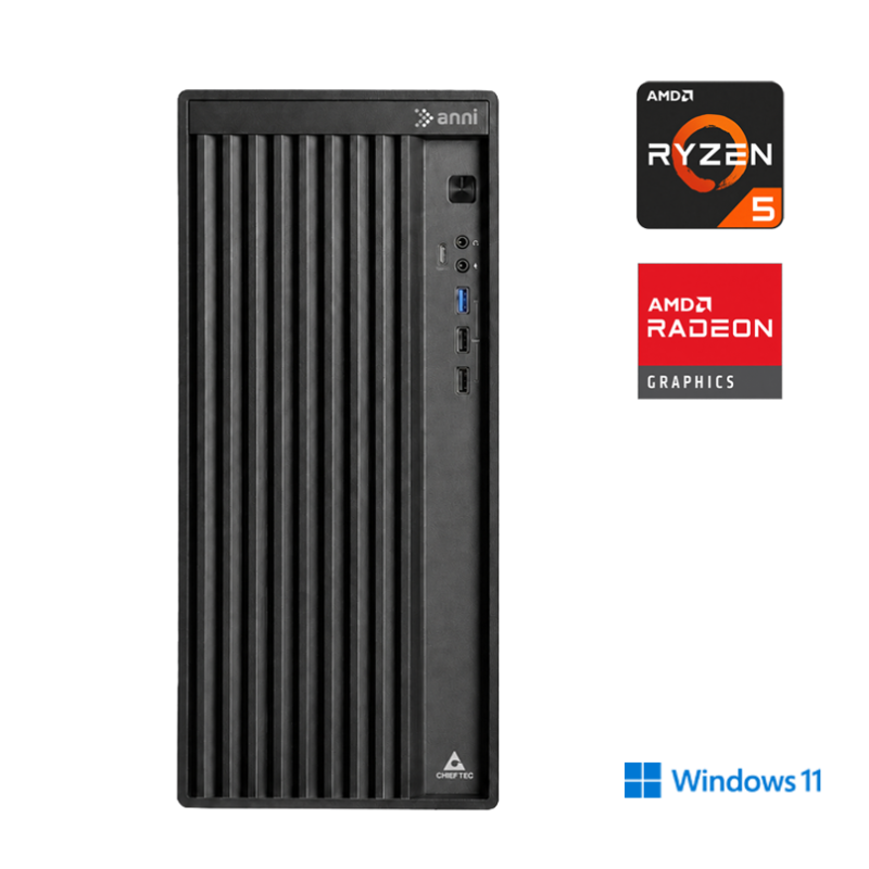 Računalnik ANNI Home Optimal R5 5600G / AMD Radeon / 16 GB / 1 TB / W11H
