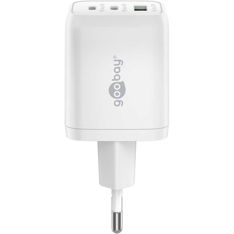 Napajalni adapter Goobay 65W USB-C GaN, bel