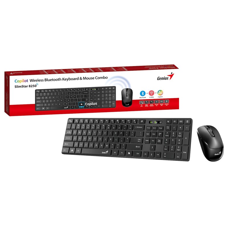 Tipkovnica Genius SlimStar 8250, črna
