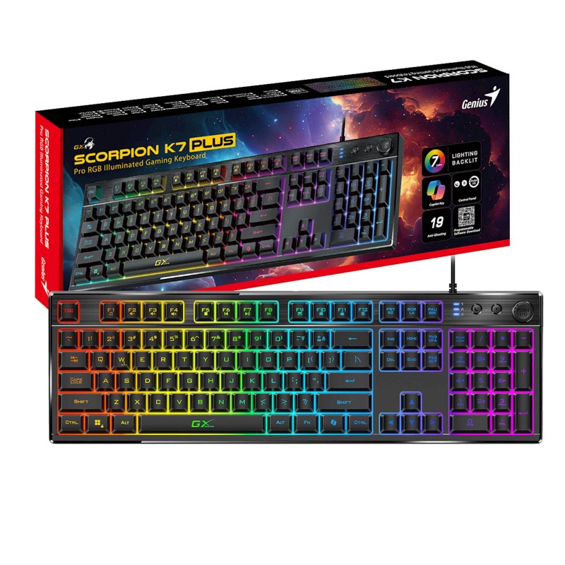 Tipkovnica Genius Scorpion K7 Plus, črna