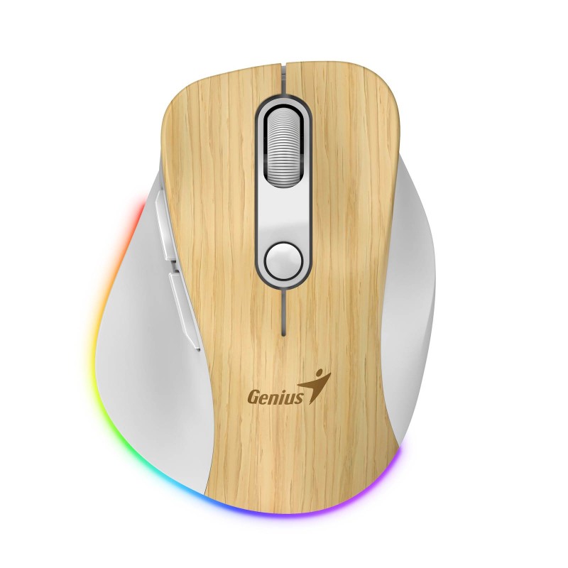 Miška Genius Ergo 9000S Pro, belo-rjava