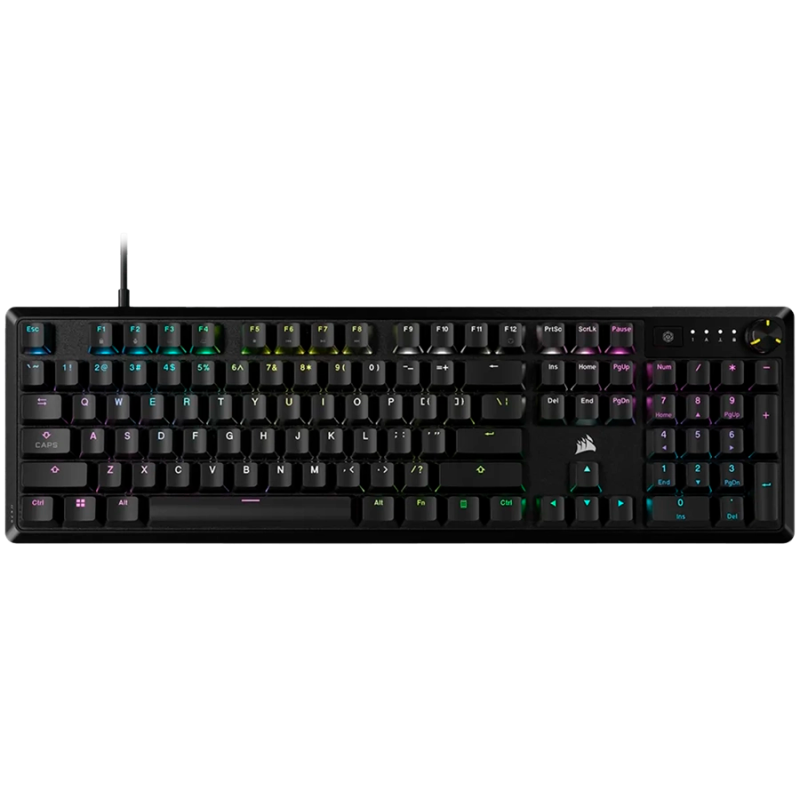 Tipkovnica Corsair K70 Core, RGB, črna