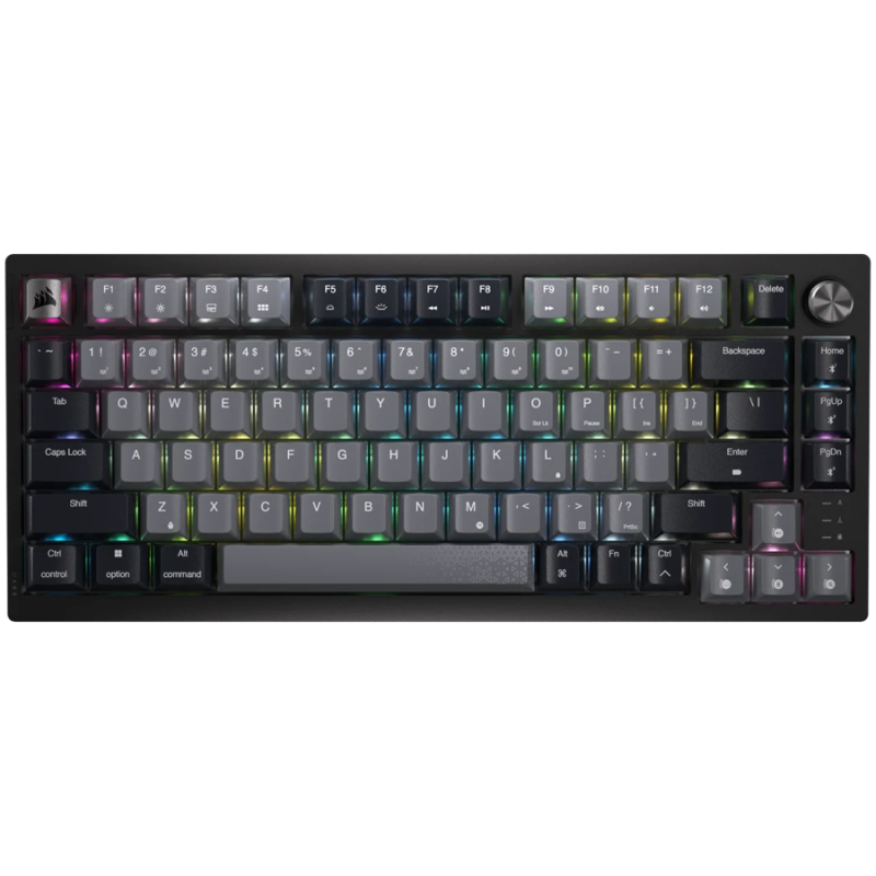 Tipkovnica Corsair K65 Plus, RGB, črna