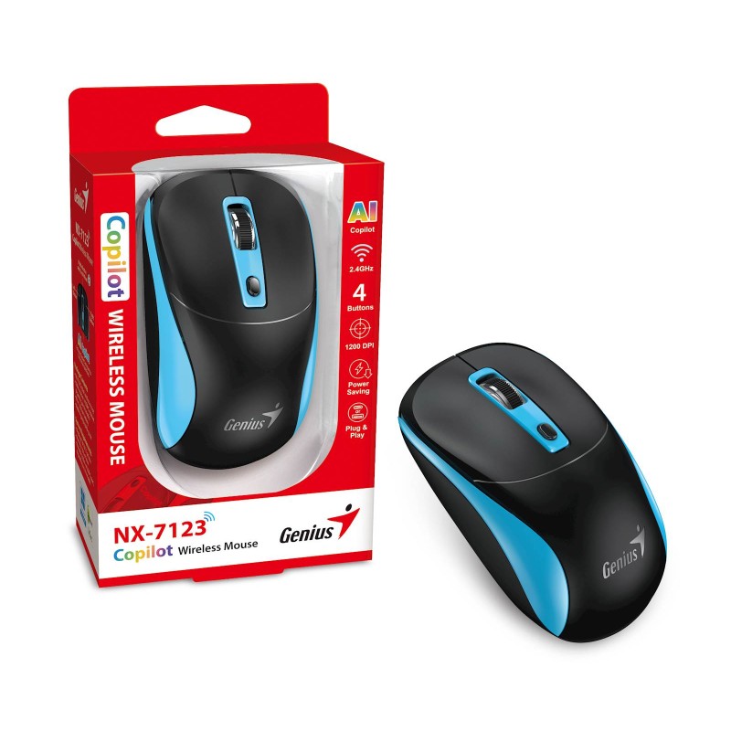 Miška Genius Copilot NX-7123, modra