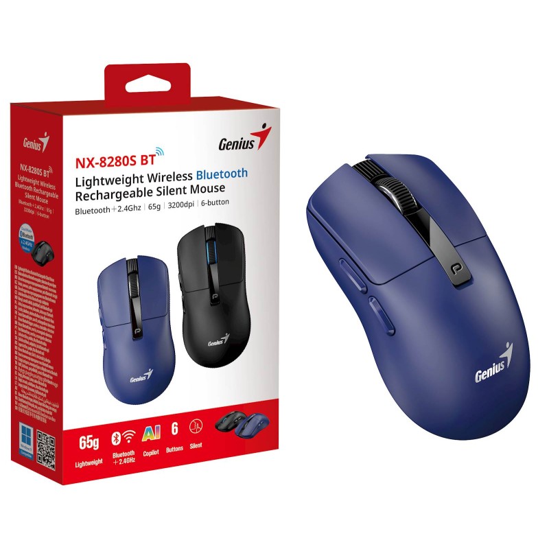 Miška Genius NX-8280S ,modra