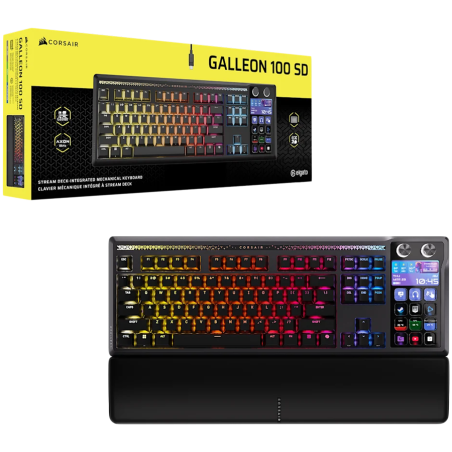 Tipkovnica Corsair Galleon 100 SD RGB, črna