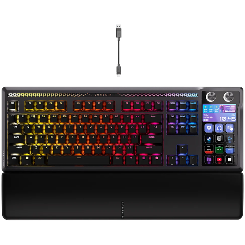 Tipkovnica Corsair Galleon 100 SD RGB, črna