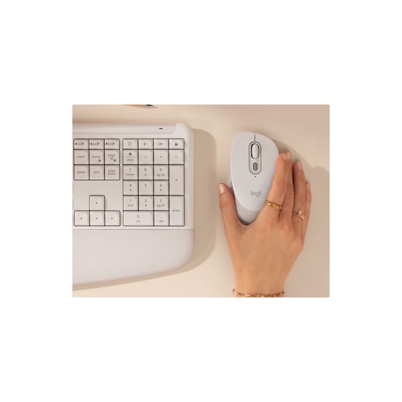 Komplet miške in tipkovnice Logitech MK880, bela