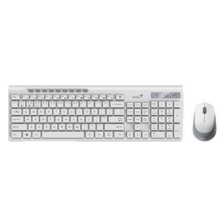 Tipkovnica in miška Genius Slim star 8230, bela