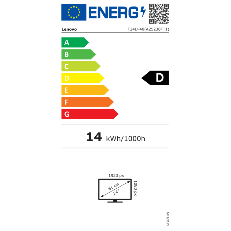 Monitor Lenovo ThinkVision T24d-40