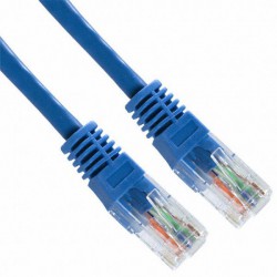 Priključni kabel za mrežo Cat6 UTP 1m moder